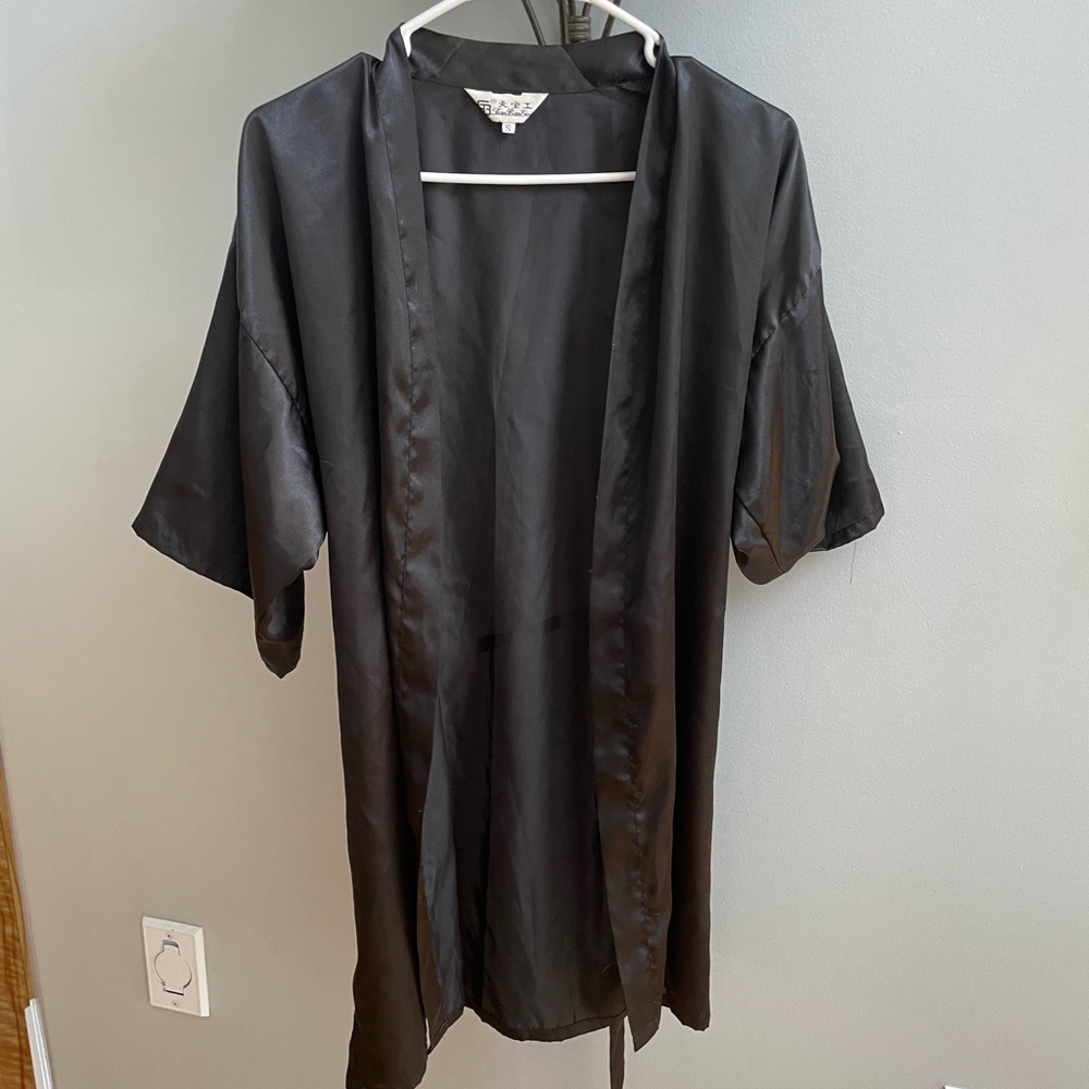 Black Silk Robe